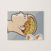 考えるなプロセス頭脳および砂の時計 ジグソーパズル (横)