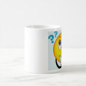 考えるな顔文字のマグはHummmを…読みます コーヒーマグカップ (中央)
