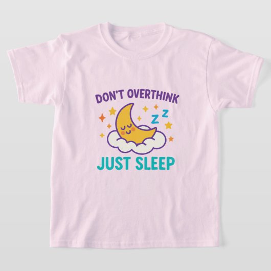 考えるな 眠れ 女の子Tシャツ Tシャツ (レイダウン)