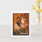 考えるのカード カード (黄色い花)