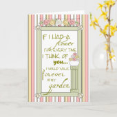 考えるのカード カード (黄色い花)