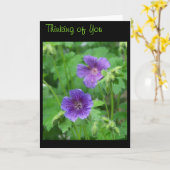 考えるのカード カード (黄色い花)