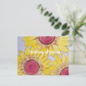 考えるのカード ポストカード (スタンド正面)