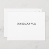 考えるのカード ポストカード (正面/裏面)