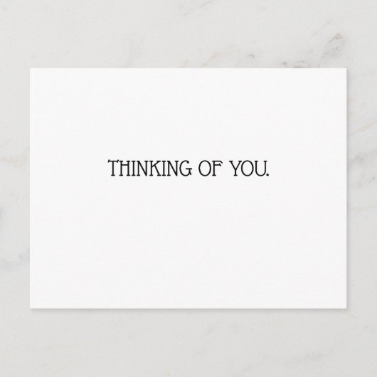 考えるのカード ポストカード (正面)