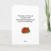 考えるのクリスマスカード シーズンカード (裏面)