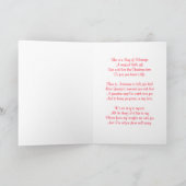 考えるのクリスマス時の同情カード シーズンカード (内部)