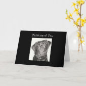 考えるのグリーティングカード カード (黄色い花)