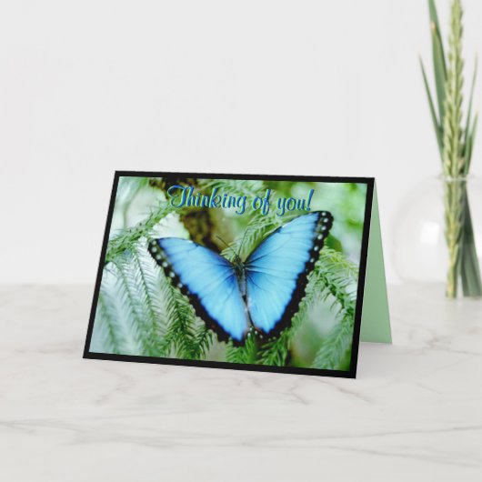 考えるのグリーティングカード カード (正面)