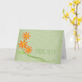 考えるのグリーティングカード カード (黄色い花)