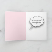 考えるのゴールデンレトリバー カード (内部)