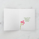 考えるのテディ・ベア カード (内部)