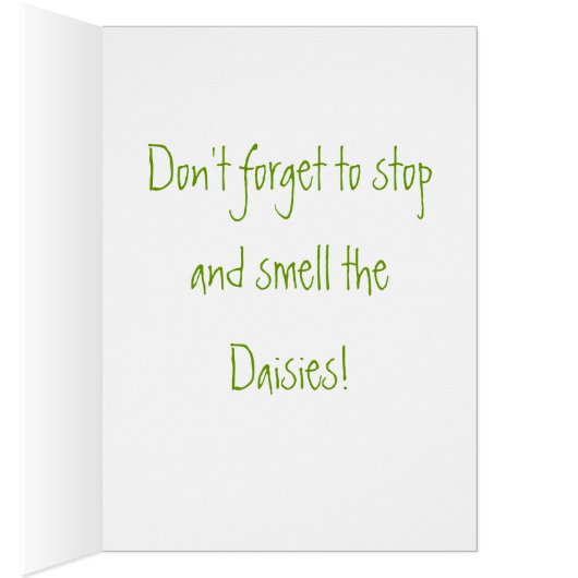 考えるのデイジー静物記パーソナライズされた録 (内側 (右))