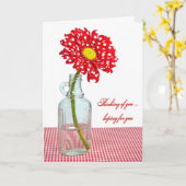 考えるのデイジー カード (黄色い花)