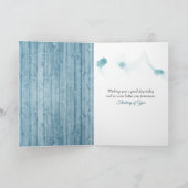 考えるのデイジーOn Aqua Wood Card カード (内部)