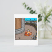 考えるのハガキユーモアのある ポストカード (スタンド正面)