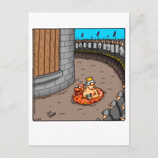 考えるのハガキユーモアのある ポストカード (正面)