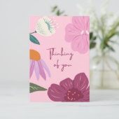 考えるのフラットカード サンキューカード (スタンド正面)