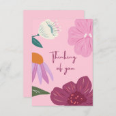 考えるのフラットカード サンキューカード (正面/裏面)