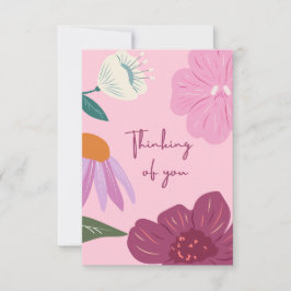 考えるのフラットカード サンキューカード