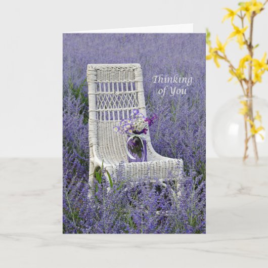 考えるのブーケ カード (黄色い花)