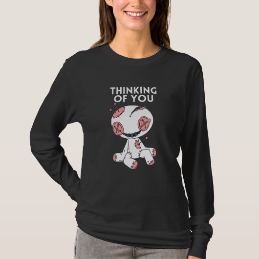 考えるのブードゥー人形1 Tシャツ (正面)