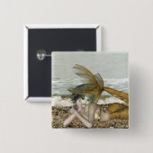 考えるのボタン 缶バッジ (正面&裏面)