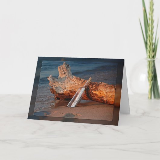 考えるのメッセージ カード (正面)