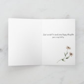 考えるのヴィンテージ植物小フローラカード カード (内部)