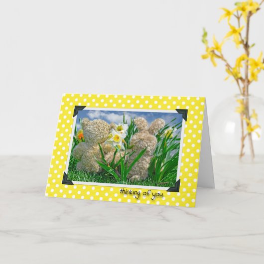 考えるの友よ カード (黄色い花)