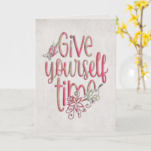 考えるの引用文 カード (黄色い花)