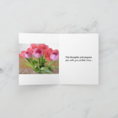 考えるの悔やみや弔慰 カード (内部)