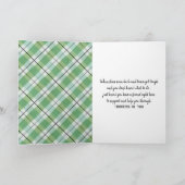 考えるの水彩画デイジー カード (内部)