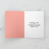 考えるの水彩画デイジー カード (内部)