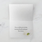 考えるの白デイジー カード (内部)