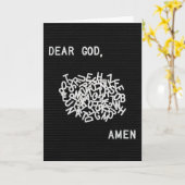 考えるの祈りの言葉が船に乗っ感じている カード (黄色い花)