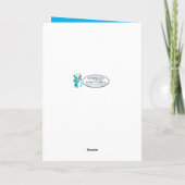 考えるの花とハミングバード カード (裏面)