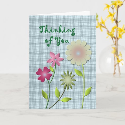 考えるの2 カード (黄色い花)