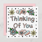 考えるの |お洒落フローラ ノートカード (正面/裏面)