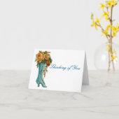 考えるの カード (黄色い花)