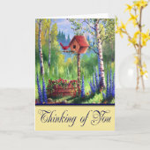 考えるの カード (黄色い花)