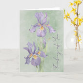 考えるの カード (黄色い花)