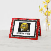 考えるの カード (黄色い花)