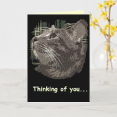 考えるの カード (黄色い花)