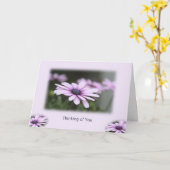 考えるの カード (黄色い花)