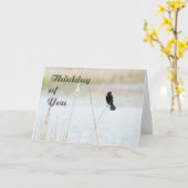 考えるの カード (黄色い花)