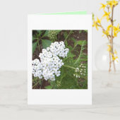 考えるの カード (黄色い花)