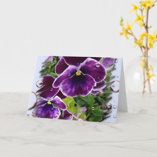 考えるの カード (黄色い花)