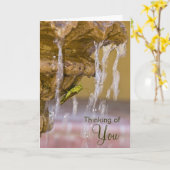 考えるの カード (黄色い花)