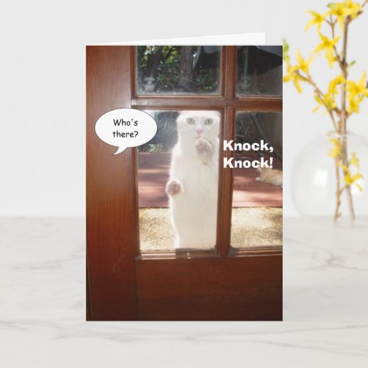 考えるの カード (黄色い花)